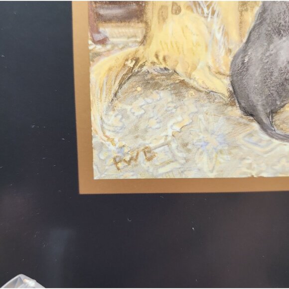 Set Of 4 Pimpernel Placemats Dog and Cat at Christmas Door Ciao Bella Studios - Picture 14 of 16